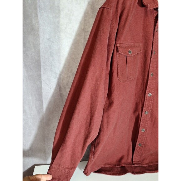 Vintage Red Head Harley Davidson Thick Flannel Shirt Mens XL Tall Button Down - Picture 7 of 12